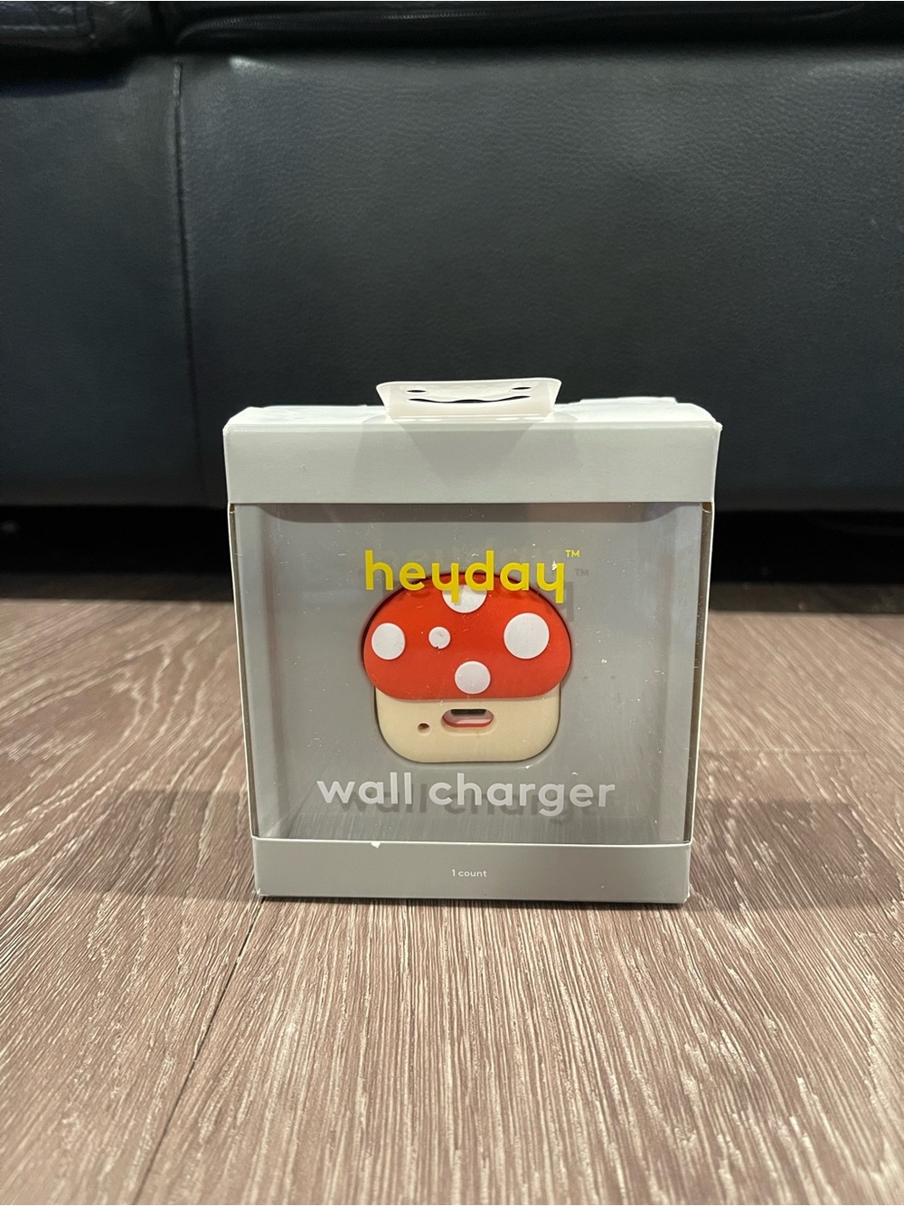 Heyday Red and Cream Mushroom Wall Charger Holder